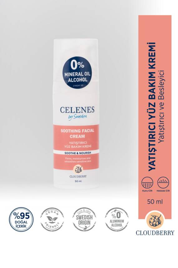Celenes Cloudberry Yatıştırıcı Yuz Kremı 50ml Kuru/hassas - 1