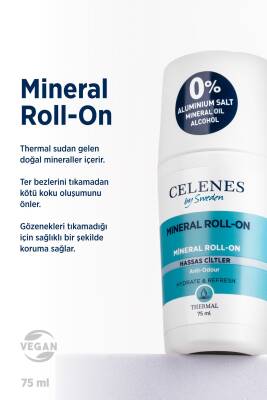 Celenes Alüminyum - Parfüm Içermeyen Hassas Ciltler Için Thermal Roll On Ve Deodorant Parfümsüz 75 ml - 2