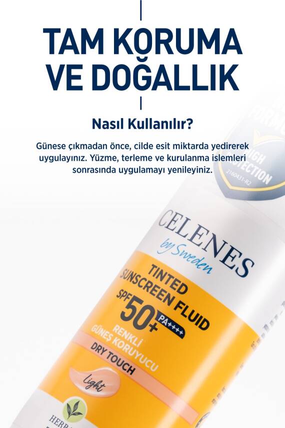 Celenes Herbal Dry Touch Spf 50 Mat Bitişli Renkli Güneş Kremi - Yüz Ve Dekolte Bölgesi 50 ml - 4