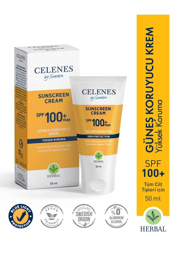 Celenes Herbal Güneş Koruma Kremi 100 Max Spf 50ml - 1