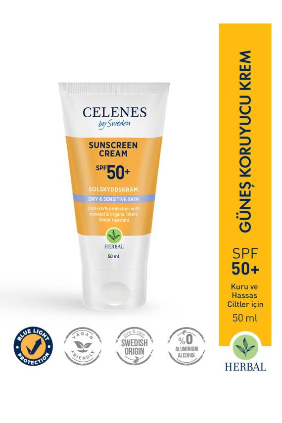 Celenes Herbal Güneş Kremi Kuru Ve Hassas Ciltler 50+ Spf 50 Ml - 2