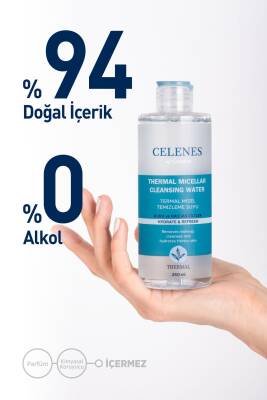 Celenes Nemlendirici Ve Canlandırıcı Thermal Misel Temizleme Suyu Kuru Ve Hassas Ciltler 250 ml - 3