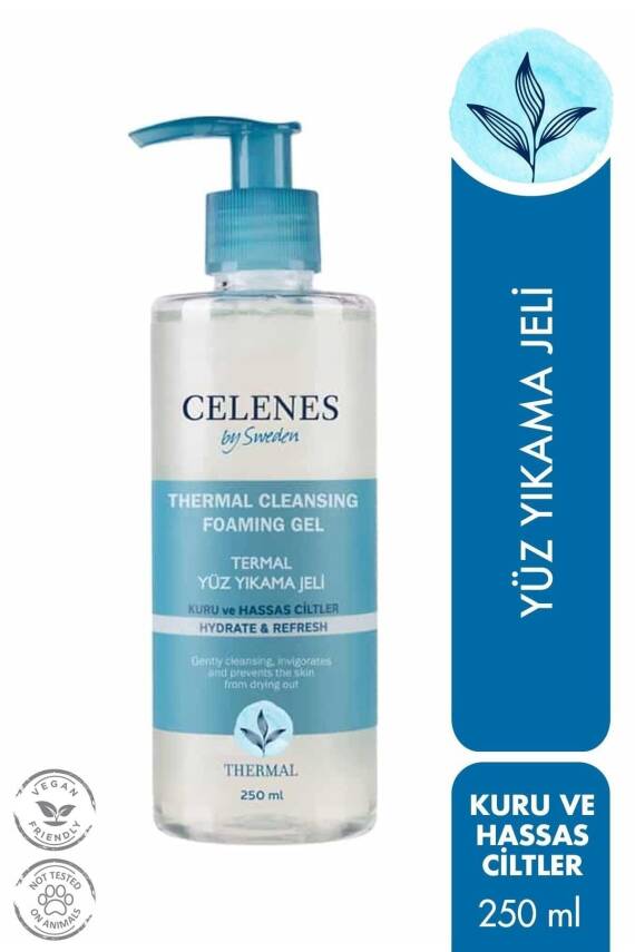 Celenes Thermal Kuru Ve Hassas Ciltler Yüz Temizleme Jeli 250ml - 1