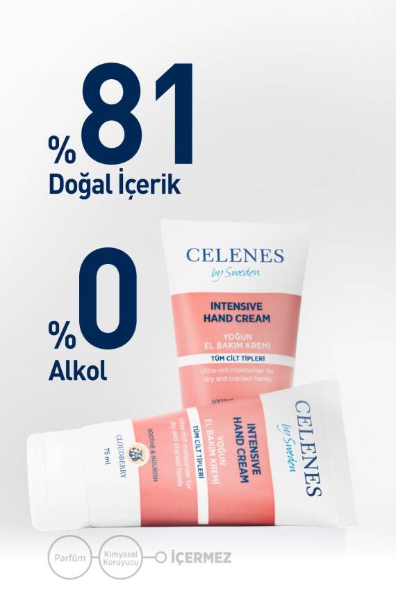 Celenes Yoğun Nemlendirici Cloudberry El Bakım Kremi Kuru Ve Hassas Ciltler 75 ml - 3