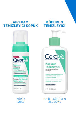Cerave Karma ve Hassas Ciltler için Balancing Air Foam Yüz Temizleyici Köpük 148 ml - 8