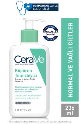 Cerave Köpüren Temizleyici Seramid Içerikli Normal & Yağlı Ciltler Yüz Vücut 236 ml - CeraVe