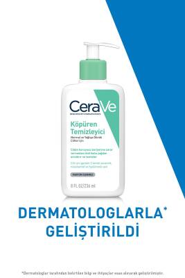 Cerave Köpüren Temizleyici Seramid Içerikli Normal & Yağlı Ciltler Yüz Vücut 236 ml - 4
