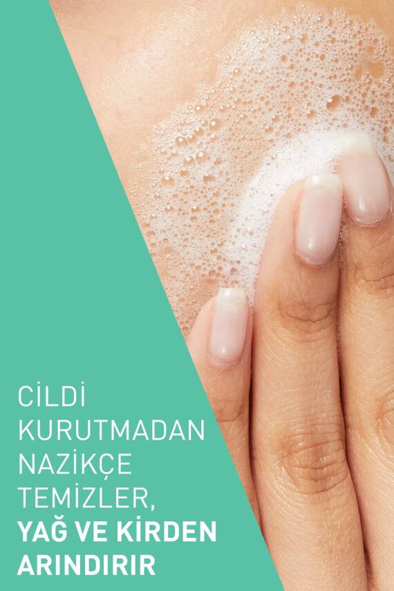 Cerave Köpüren Temizleyici Seramid Içerikli Normal & Yağlı Ciltler Yüz Vücut 236 ml - 8