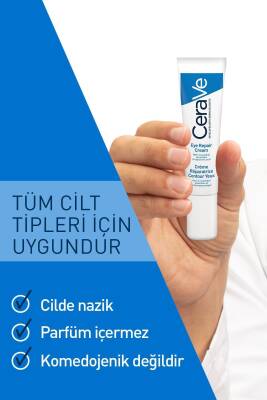 Cerave Koyu Halka ve Göz Altı Torba Görünümü Karşıtı, Nemlendirici Ve Onarıcı Göz Kremi 14ML - 4