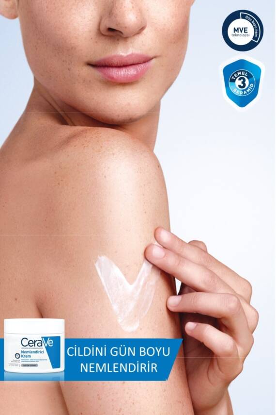 Cerave Kuru Ciltler Için Cilt Bakım Seti; Nemlendiren Temizleyici 236 ml Nemlendirici Krem Kavanoz 340 G - 2