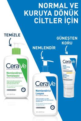 Cerave Nemlendiren Temizleyici Kuru & Normal Ciltler Yüz Vücut 473 ml - 5