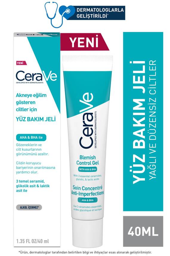 CeraVe Yağlı Ve Düzensiz Cilter Için Yüz Bakım Jeli 40 Ml - 1