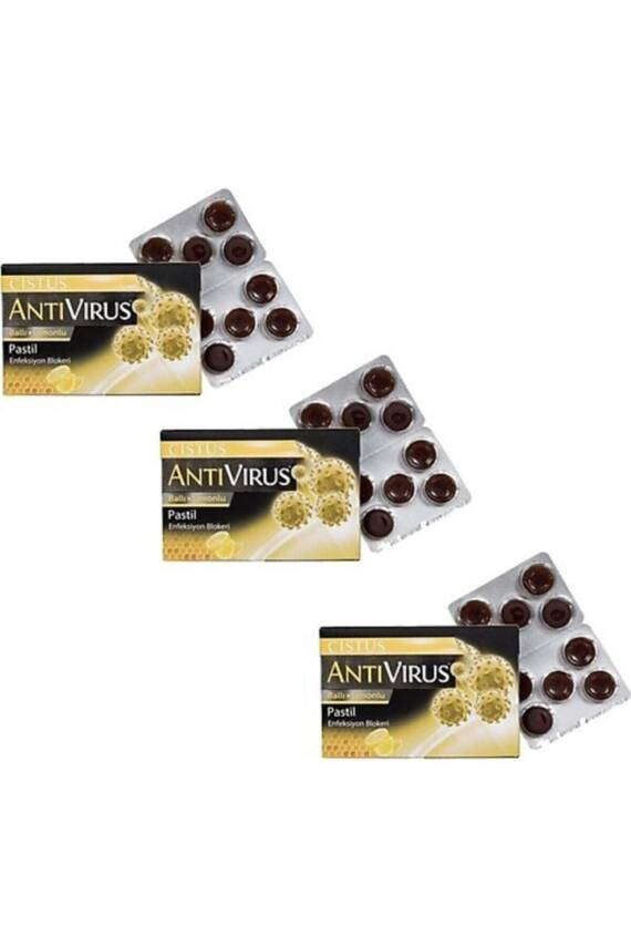 Cistus Antivirüs Pastil Ballı Limonlu 10 adet x 3 Paket - 1