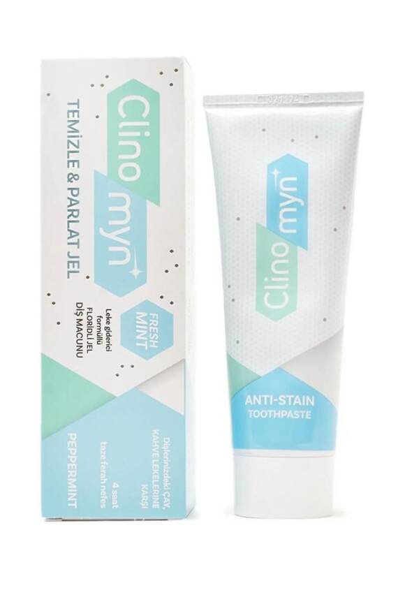 Clinomyn Fresh Diş Beyazlatan Ve Parlatan Temizle Parlat Jel Diş Macunu 75 ml - 1