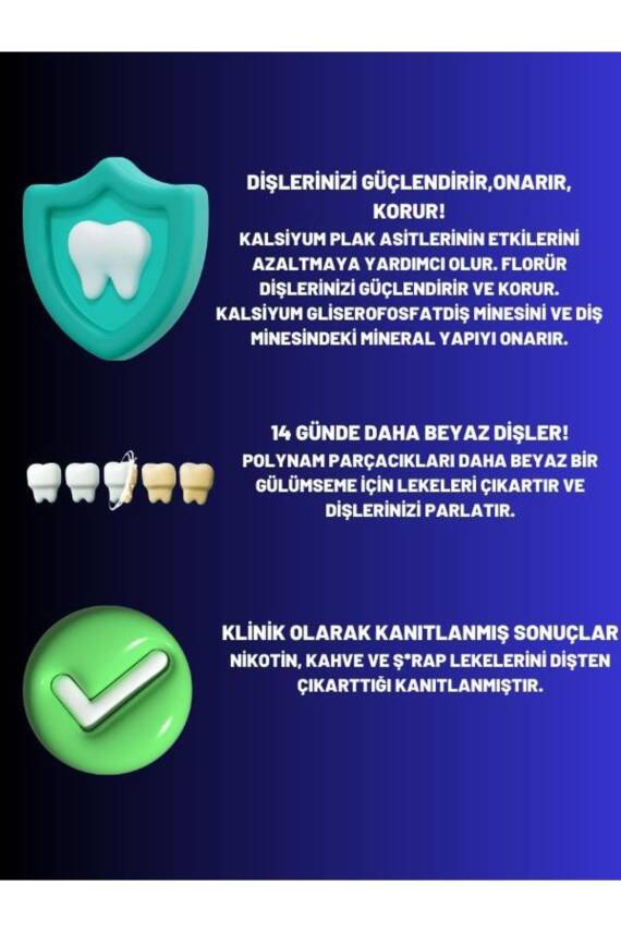 Clinomyn Sigara Içenler Için Smokers Diş Beyazlatan Leke Giderici Diş Macunu 75 ml 2 Adet - 4