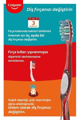 Colgate 360 Gelişmiş Optik Beyaz Yumuşak Beyazlatıcı Diş Fırçası - 8