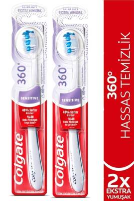 Colgate 360 Hassasiyete Pro Çözüm Ekstra Yumuşak Diş Fırçası X 2 Adet - Colgate