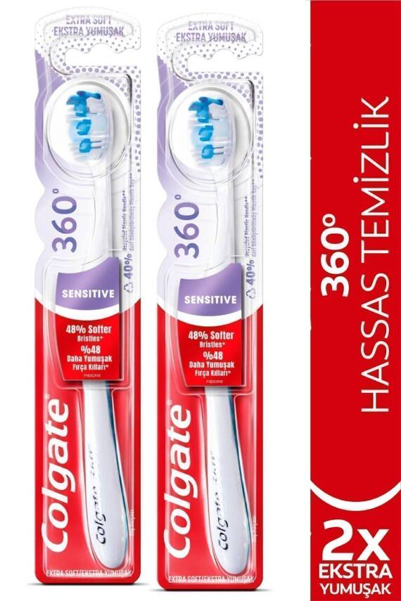 Colgate 360 Hassasiyete Pro Çözüm Ekstra Yumuşak Diş Fırçası X 2 Adet - 1