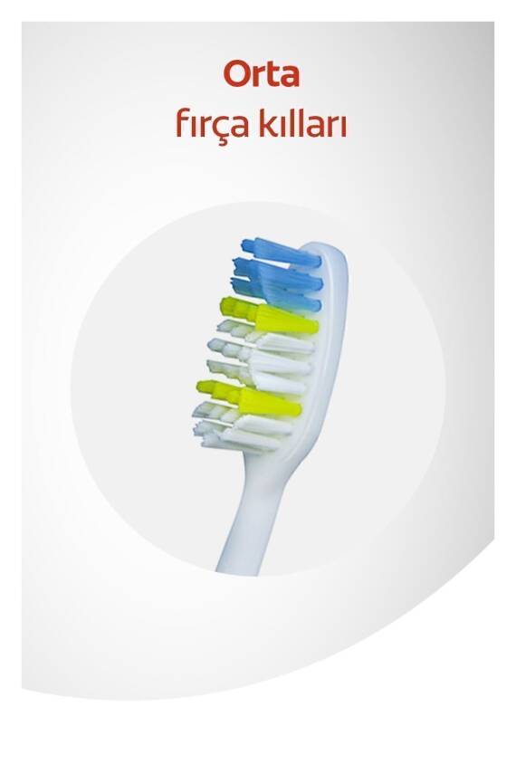 Colgate Extra Clean Dil Temizleyicili Arka Dişlere Uzanan Orta Diş Fırçası 1+1 - 3