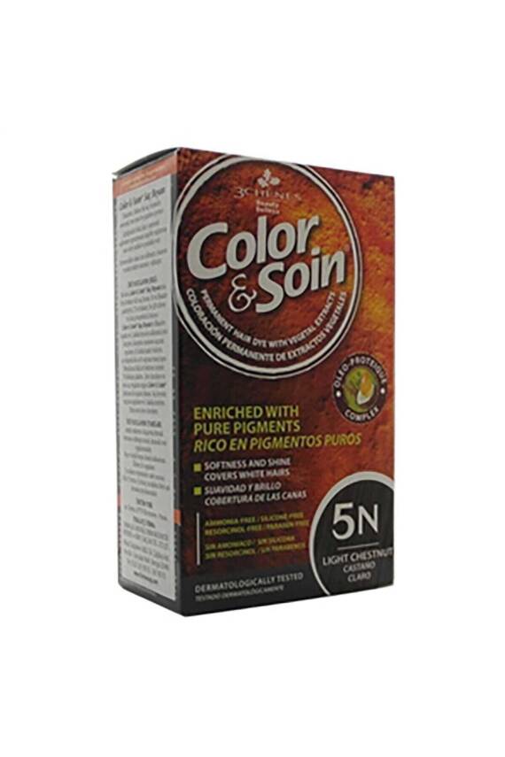 Color Soin 5N Gün Işığı Kestane Saç Boyası - 1