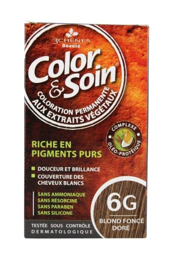 Color Soin 6G Blond Fonce Dore Dark Golden Blond Koyu Altın Sarısı - 1