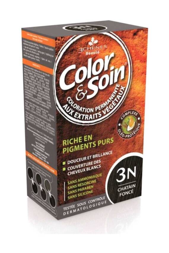 Color Soin Organik Saç Boyası 3N Koyu Kestane - 1