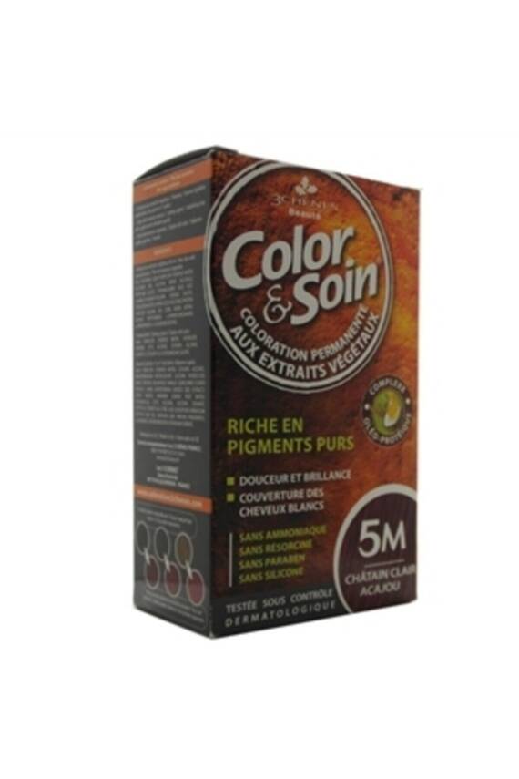 Color Soin Organik Saç Boyası 5M Açık Maun Kestanesi - 1