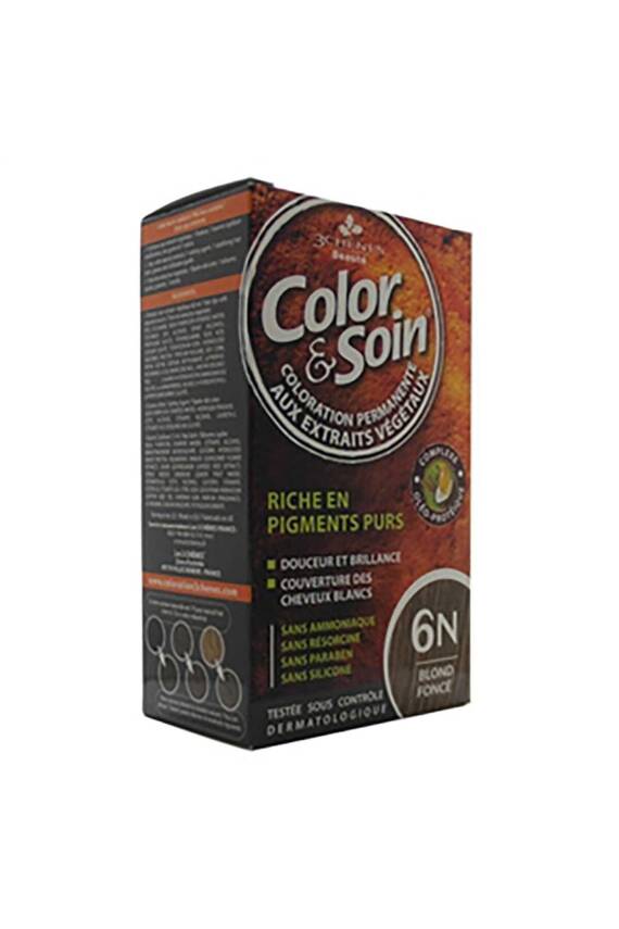 Color Soin Saç Boyası - 6N Koyu Sarı Cazibesi - 1