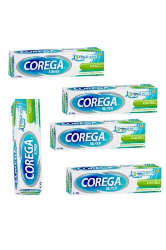 Corega Protez Yapıştırıcı Krem Naneli 40gr x5 Adet - 1