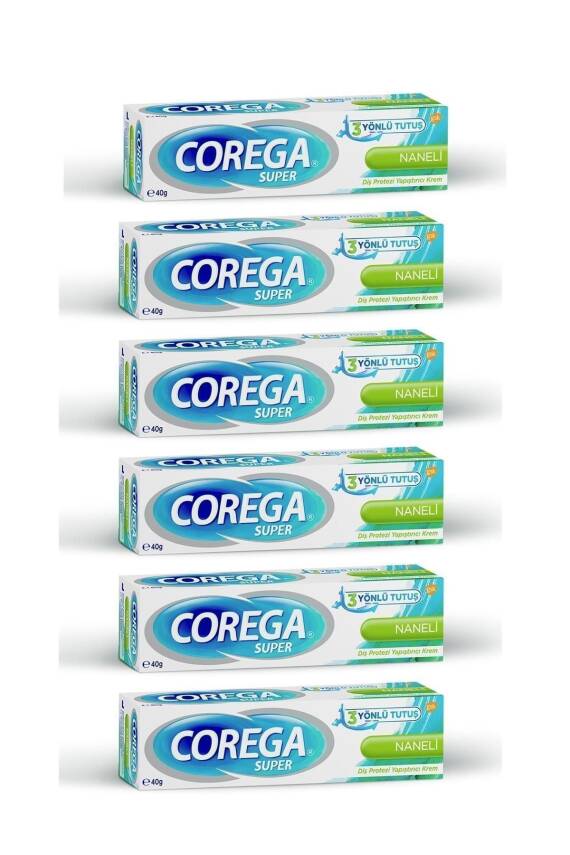Corega Protez Yapıştırıcı Krem Naneli 40gr x6 Adet - 1