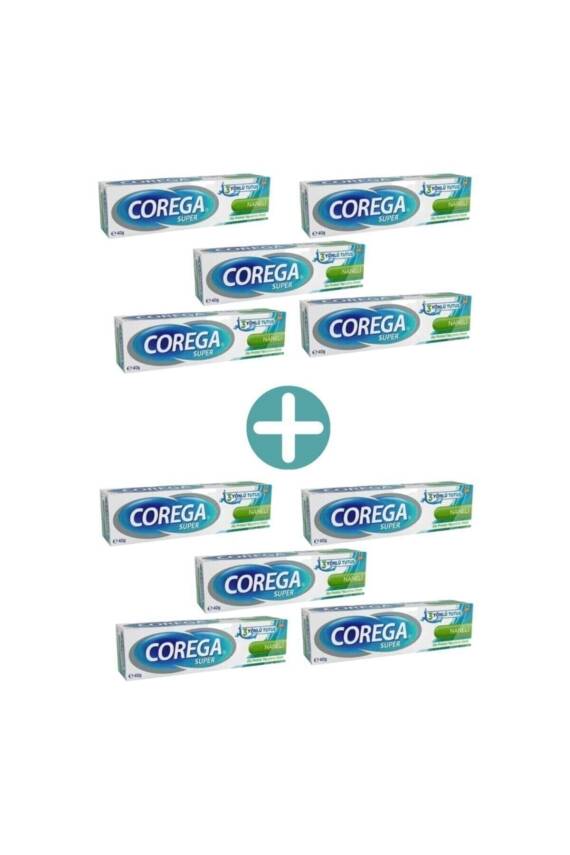 Corega Tat İçermez Yapıştırıcı Krem 40 Gr x 10 Adet - 1