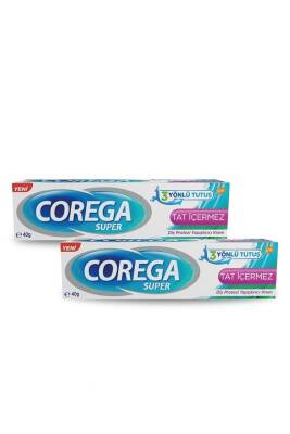 Corega Tat İçermez Yapıştırıcı Krem 40 gr x 2 Adet - Corega