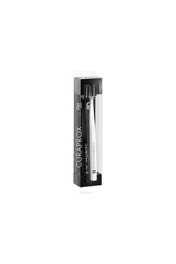 Curaprox Black&white Edition Aktif Karbon Uçlu Ikili Diş Fırçası - 1