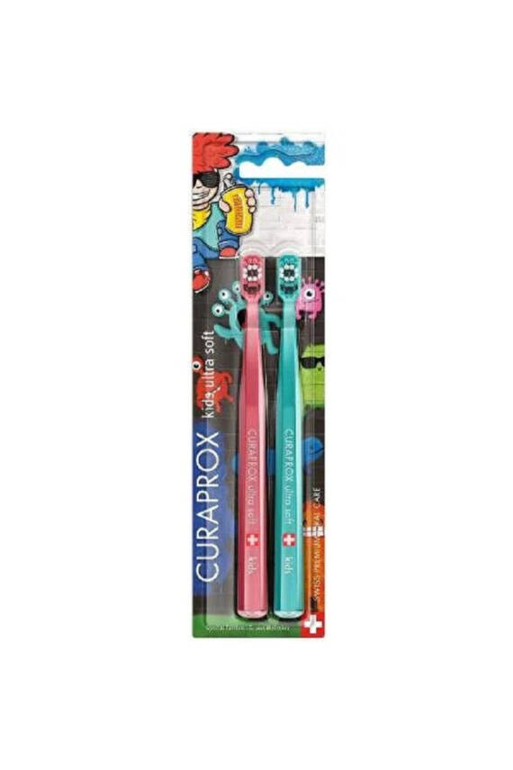 Curaprox Cs 5500 Kids Grafity Limited Edition 2'li Diş Fırçası - 1