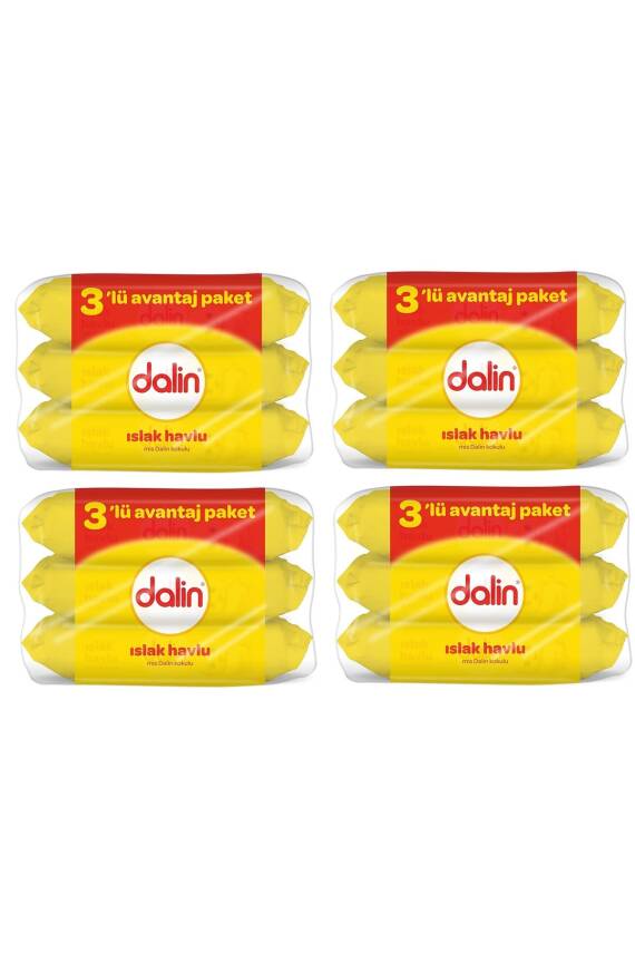 Dalin Islak Temizleme Mendili 56lı(3 LÜ PAKET) X 4 Adet - 1