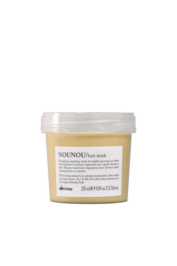Davines Nounou Hair Mask - Islem Gormus Saclar Icin Besleyici Bakim Maskesi 250 ml - 1