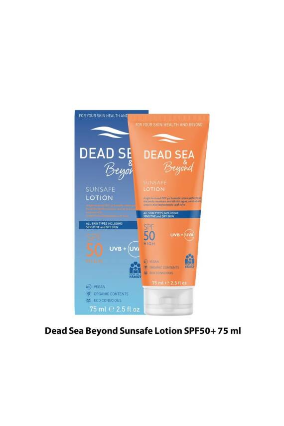 DEAD SEA & Beyond SUNSAFE LOTION SPF 50 HIGH 75 ml. - 1