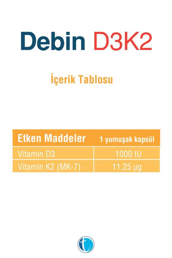 Debin D3k2 60 Yumuşak Kapsül - 2