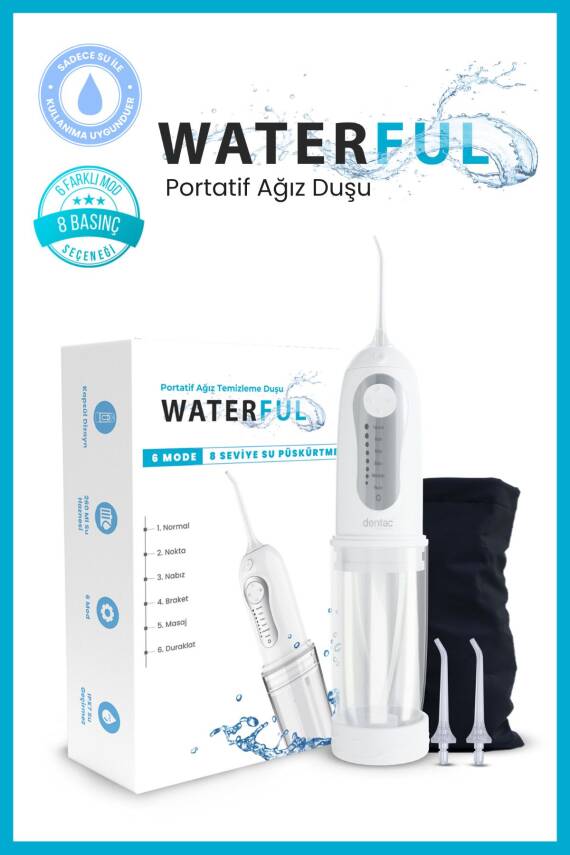 Dentac Waterful Portatif Ağız Duşu Beyaz - 1