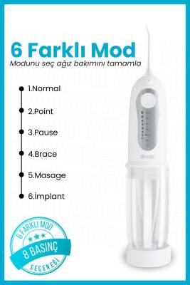 Dentac Waterful Portatif Ağız Duşu Beyaz - 2