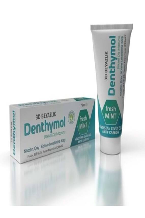 Denthymol 3D Beyazlık Bitkisel Diş Macunu 75 Ml - 1