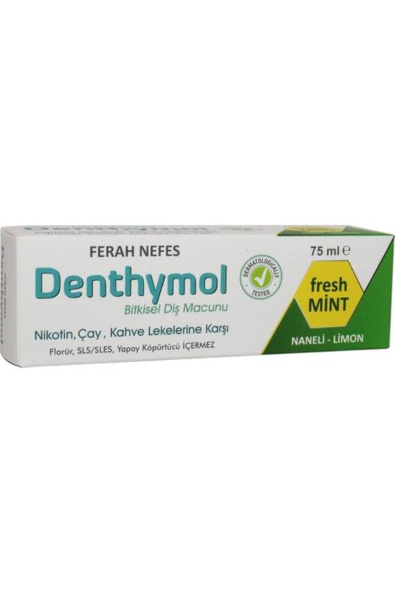 Denthymol Fresh Breath Bitkisel Diş Macunu 75 ml - 1