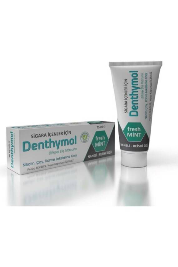 Denthymol Fresh Mint Sigara Içenler Için Bitkisel Diş Macunu 75 ml - 1