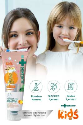 Dentiste Kids Florürsüz Portakal Aromalı Diş Macunu 1-6 Yaş - 4