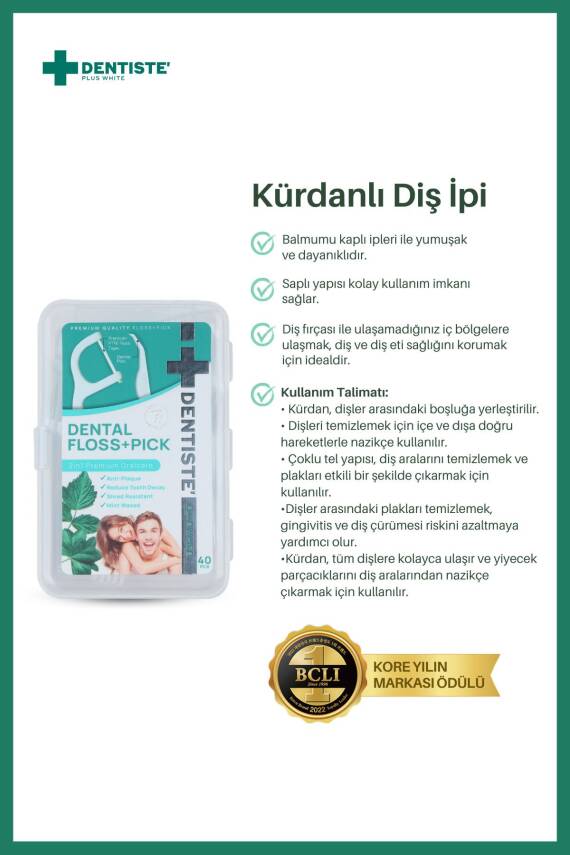 Dentiste Kürdanlı Diş İpi 40'lı paket - 2