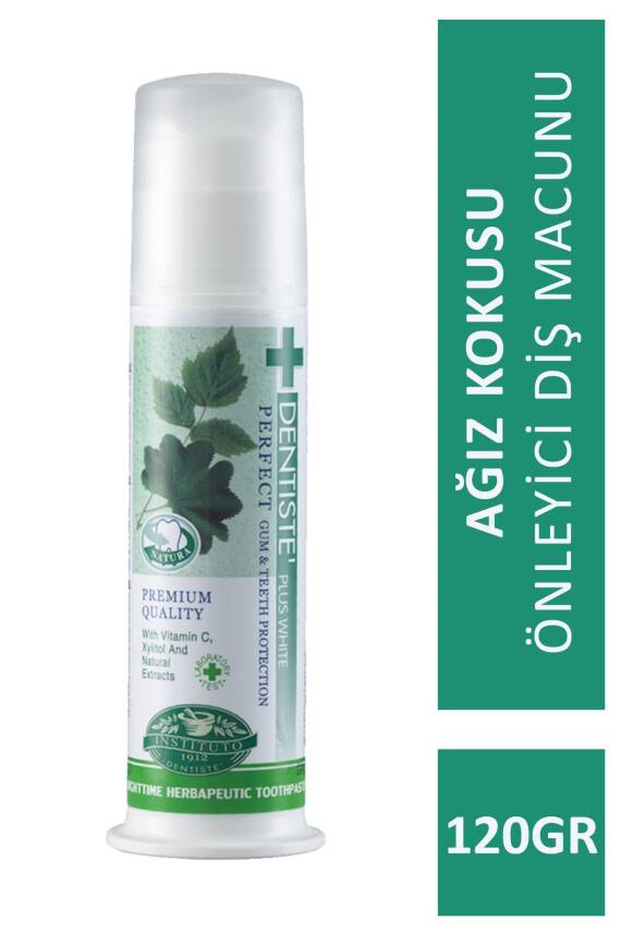 Dentiste Plus Nighttime Herbapeutic Ağız Kokusu Önleyici Pompalı Diş Macunu 120gr - 1