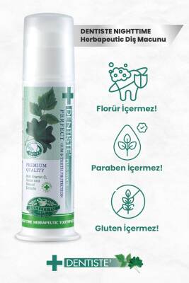 Dentiste Plus Nighttime Herbapeutic Ağız Kokusu Önleyici Pompalı Diş Macunu 120gr - 3