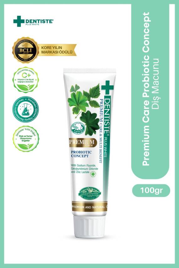 Dentiste Plus White Premium Care Prebiotik Konsept Diş ve Dişetleri İçin Koruma Diş Macunu 100g - 1
