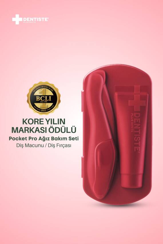Dentiste Pocket Pro Susuz Fırçalama Seyahat Seti (Kırmızı) - 3