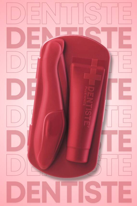 Dentiste Pocket Pro Susuz Fırçalama Seyahat Seti (Kırmızı) - 7